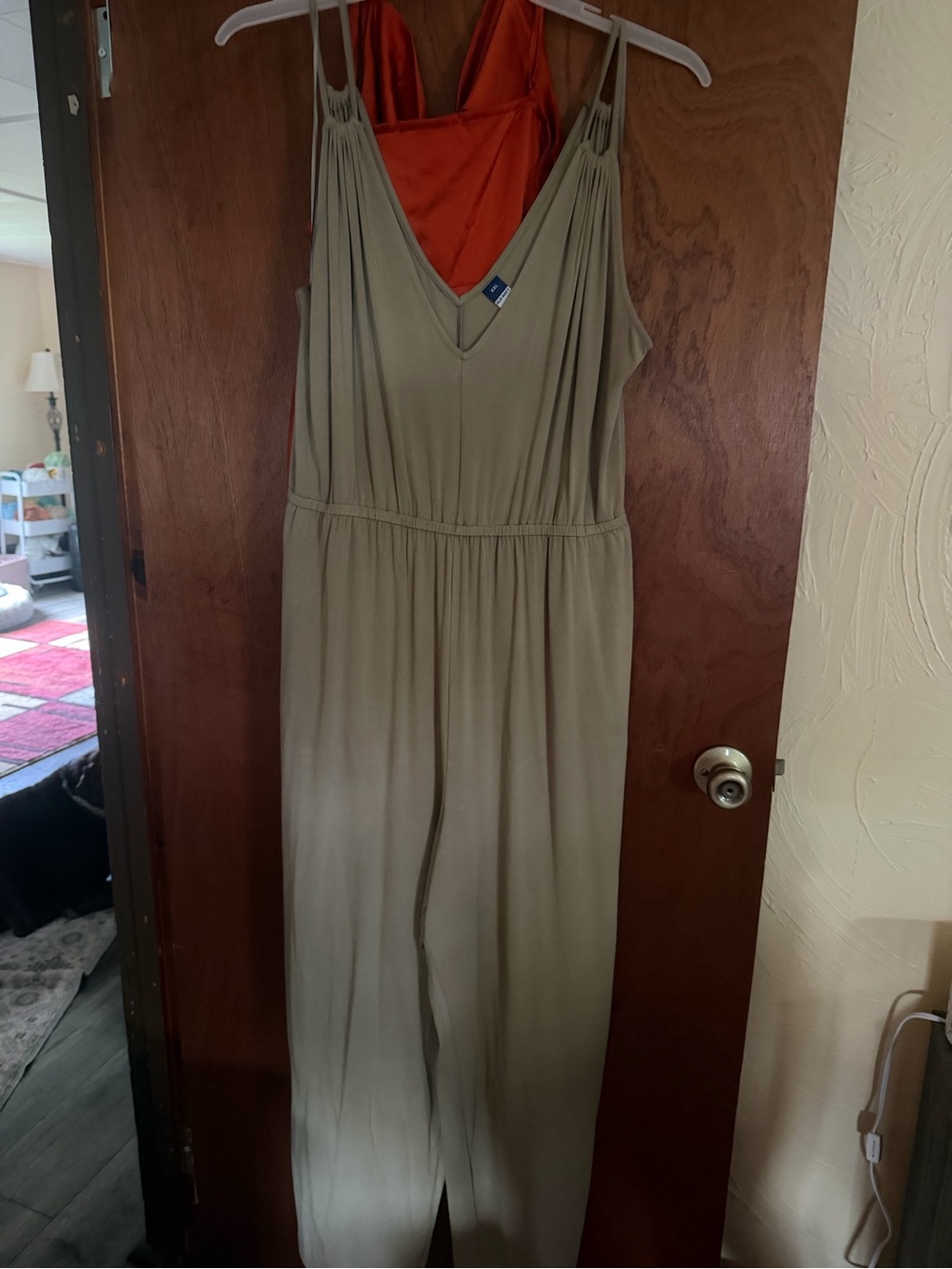 Olive Green Sleeveless Jumpsuit